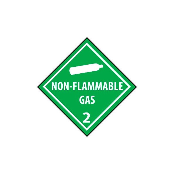 National Marker Co DOT Placard - Non Flammable Gas 2 - DL6P