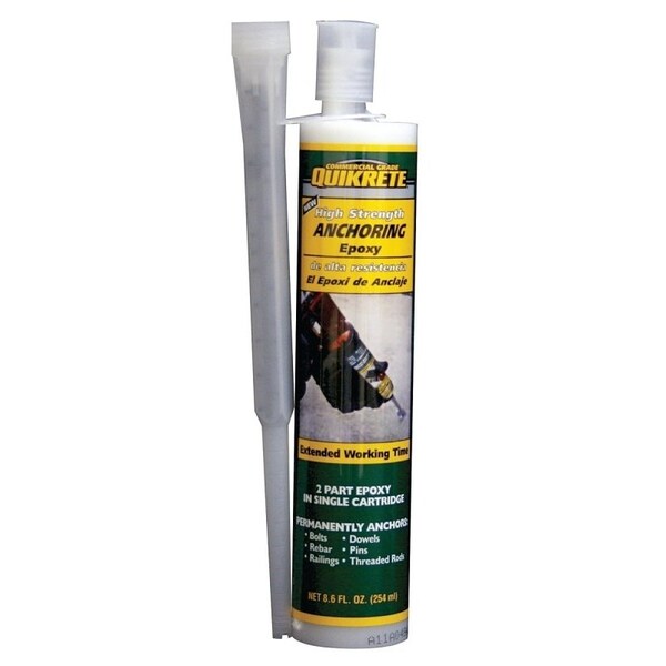 Quikrete 8620-31 Anchoring Epoxy, White, 8.6 oz Cartridge - 862031
