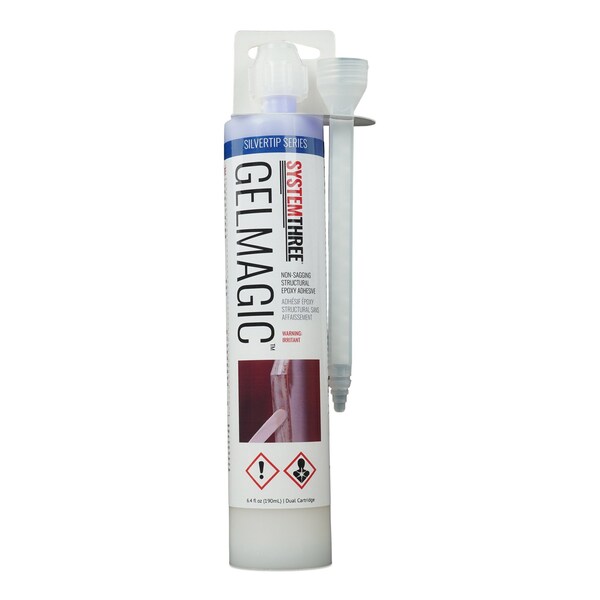 System Three Resins GelMagic Epoxy Adhesive, 6.4oz Cartridge - 1230K91