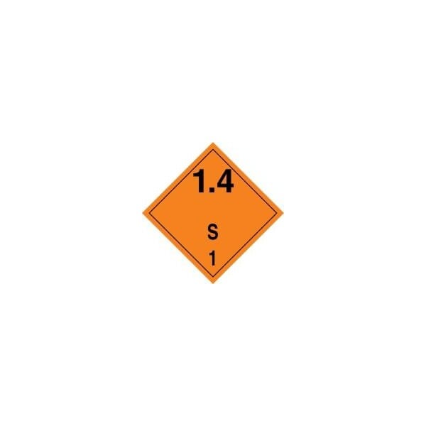 Accuform TDG PLACARD HAZARD CLASS 1  TCP148MG10 - TCP148MG10
