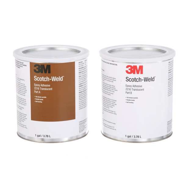 3M Epoxy Adhesive, DP2216 Series, Gray, Dual-Cartridge, 12 PK, 2:03 Mix Ratio, 30 min Functional Cure - DP2216
