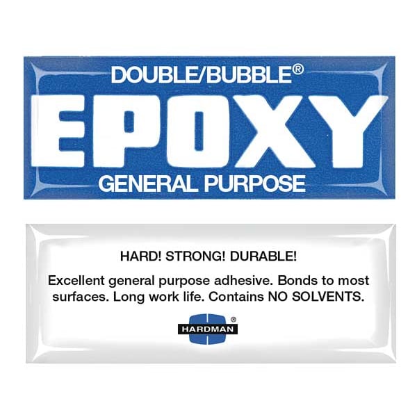 Hardman Epoxy Adhesive, Double/Bubble General Purpose Series, Clear, Dual-Cartridge, 10 PK, 1:01 Mix Ratio - 4005-BG10