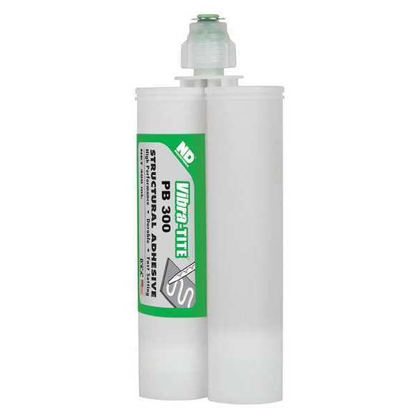 Vibra-Tite Adhesive, PB300 Series, White, 400 mL, 50 mL, Dual-Cartridge, 1:01 Mix Ratio, 6 min Functional Cure - PB30040