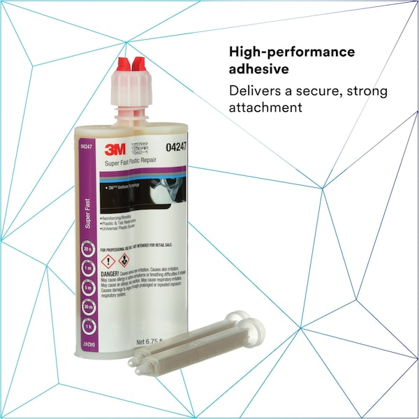 3M Instant Adhesive, 04247 Series, Black, 1 oz, Bottle, 1 hr Functional Cure - 04247