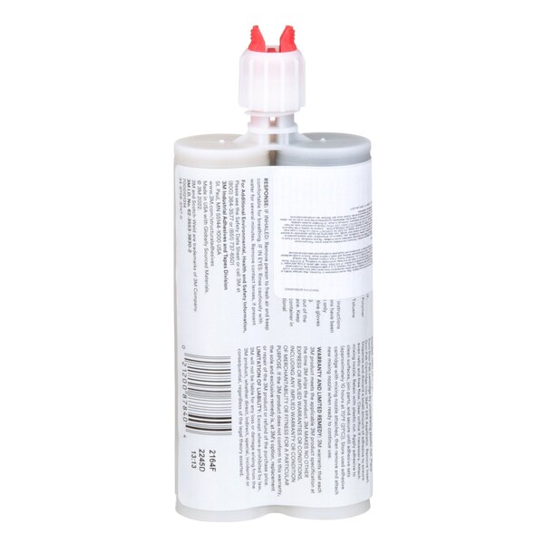 3M Epoxy Adhesive, DP190 Series, Clear, Dual-Cartridge, 12 PK, 1:01 Mix Ratio, 12 hr Functional Cure - DP190
