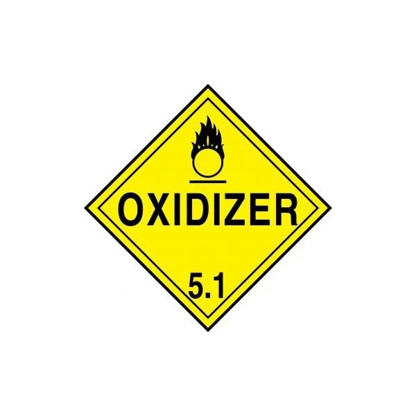Accuform DOT PLACARD HAZARD CLASS 5  MPL501FV1 - MPL501FV1