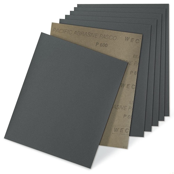 Cgw Abrasives WSC Coated Sanding Sheet, 11 in L x 9 in W, 1200 Grit, Very Fine Grade, Silicon Carbide Abrasive, La - 44865