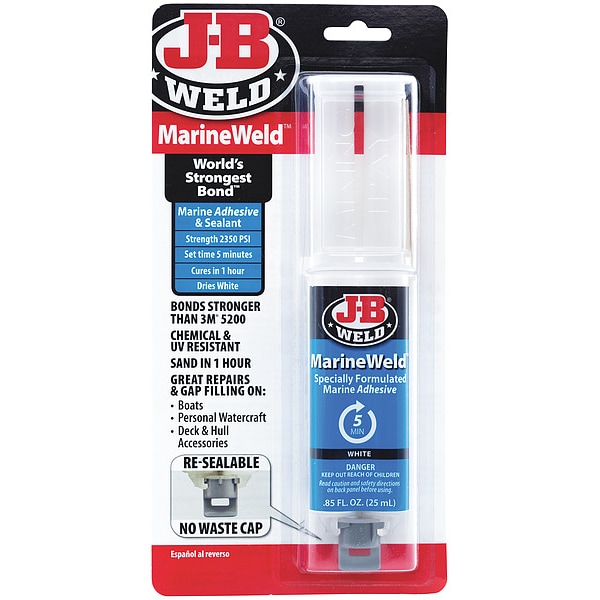 J-B Weld Glue Stick, MinuteWeld Series, Light Amber, Dual-Cartridge, 1:01 Mix Ratio, 15 hr Functional Cure - 50172