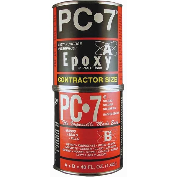 Pc Products Epoxy Adhesive, PC-7 Series, Gray, Can, 1:01 Mix Ratio, Not Rated Functional Cure - 647776
