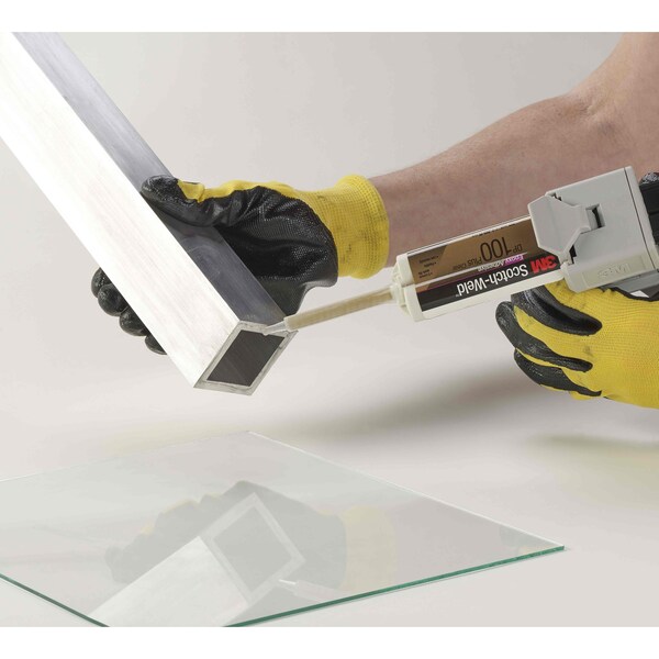 3M Epoxy Adhesive, DP100Plus Series, Clear, Dual-Cartridge, 1:01 Mix Ratio, 20 min Functional Cure - 100 PLUS