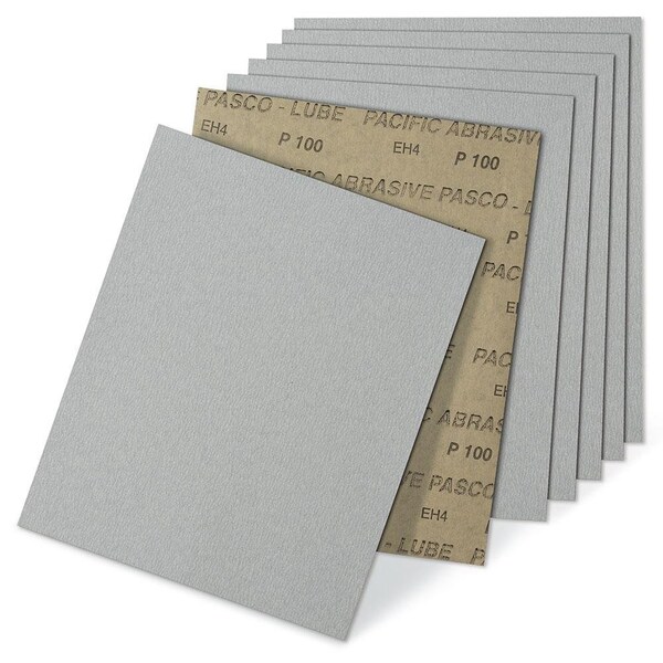 Cgw Abrasives CSA Stearated Sanding Sheet, 11 in L x 9 in W, 320 Grit, Very Fine Grade, Aluminum Oxide Abrasive, P - 44837