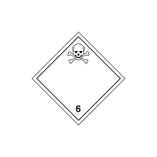 Accuform TDG PLACARD CLASS 6 273MM x 273MM TCP634MG1 - TCP634MG1