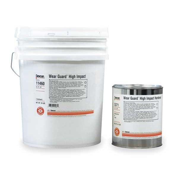 Devcon Epoxy Adhesive, 11460 Series, Gray, Pail, 2.5:1 Mix Ratio, 4 to 6 hr Functional Cure - 11460
