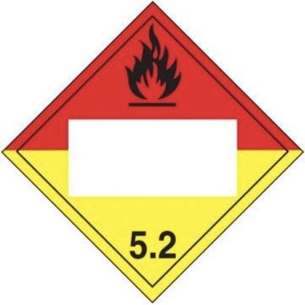 Accuform BLANK DOT PLACARD HAZARD CLASS MPL525VS1 - MPL525VS1