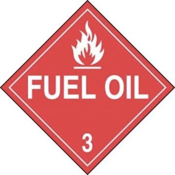 Accuform DOT PLACARD HAZARD CLASS 3  MPL303FV25 - MPL303FV25