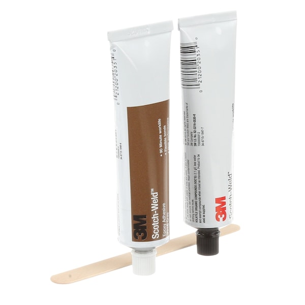 3M Instant Adhesive, 2216 Series, Clear, 0.21 oz, Tube, 2:03 Mix Ratio, 12 hr Functional Cure - 2216
