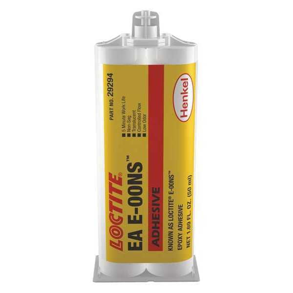 Loctite Wood Glue, E-00NS Series, Yellow, 16 oz, Bottle, 1:01 Mix Ratio, 15 min Functional Cure - 233962