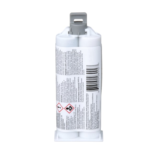 3M Acrylic Adhesive, DP190 Series, Tan, Dual-Cartridge, 1:01 Mix Ratio, 10 hr Functional Cure - 190