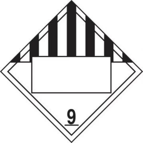 Accuform BLANK DOT PLACARD HAZARD CLASS 9 MPL4DG9VP25 - MPL4DG9VP25