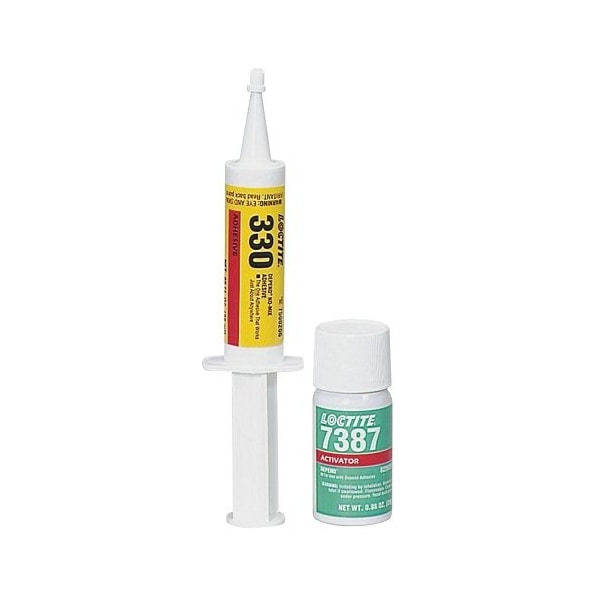 Henkel General Purpose Structural Adhesive, Multipurpose, Kit, Liquid - AA 330 KIT-25ML SYR 25GM IDH 1690727