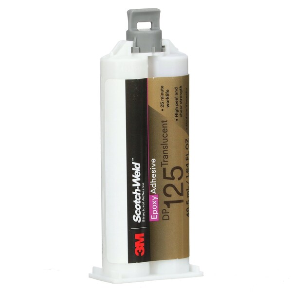 3M Adhesive Remover, DP125 Series, Clear, 4 oz, Bottle, 1:01 Mix Ratio, 150 min Functional Cure - 125