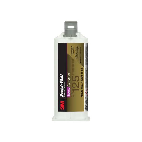 3M Adhesive Remover, DP125 Series, Clear, 4 oz, Bottle, 1:01 Mix Ratio, 150 min Functional Cure - 125
