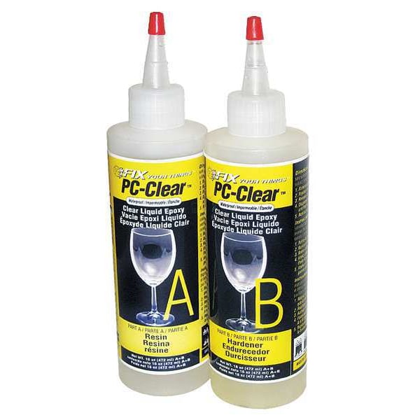 Pc Products Spray Adhesive, PC-Clear Series, Clear, 19 oz, Aerosol Can, 1:01 Mix Ratio, 1 hr Functional Cure - 070161