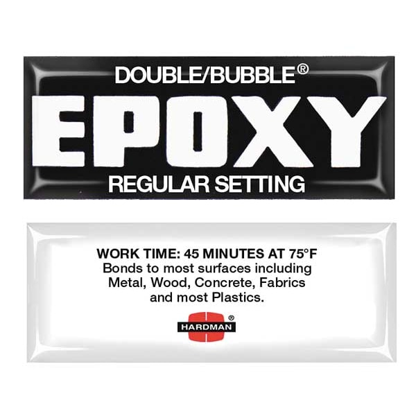 Hardman Contact Cement, Double/Bubble Regular Setting Series, Black, 5 oz, Tube, 10 PK, 1:01 Mix Ratio - 4006-BG10