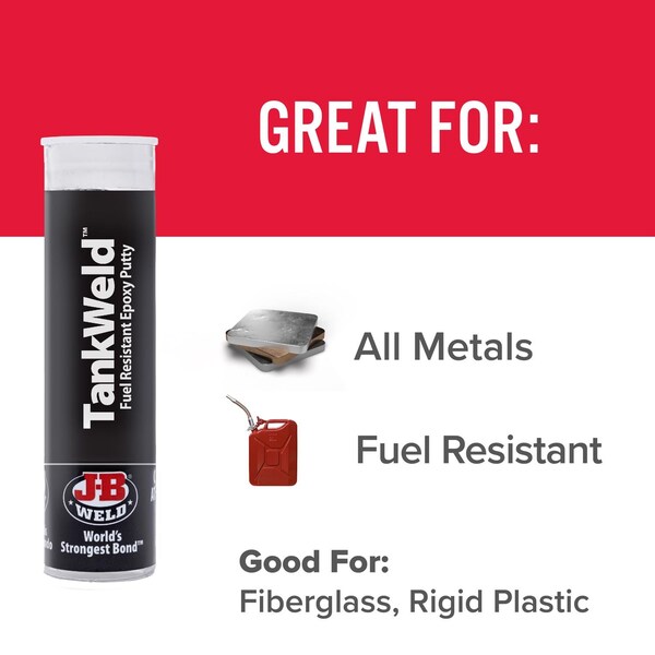 J-B Weld J-B Weld TankWeld High Strength Automotive Epoxy Putty 1 oz - 8217