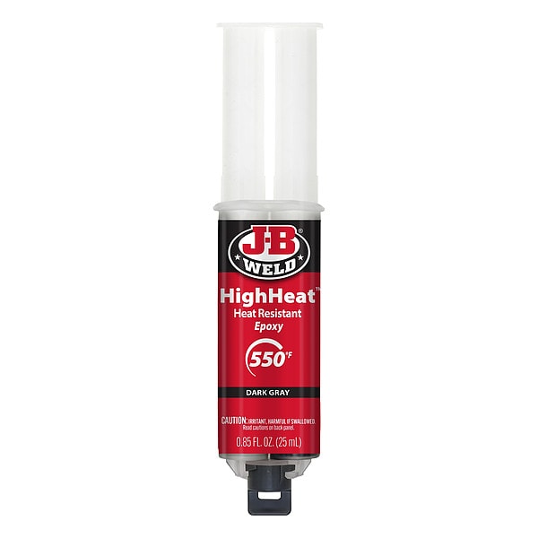 J-B Weld Epoxy Adhesive, HighHeat Series, Syringe, 1:1 Mix Ratio - 50197