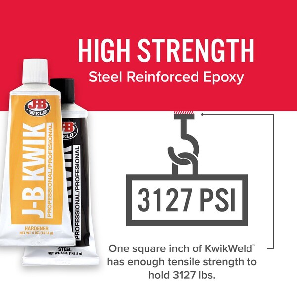 J-B Weld J-B Weld KwikWeld High Strength Automotive Adhesive Paste 10 oz - 8271
