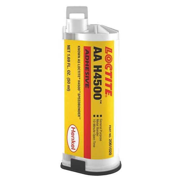 Loctite Glue, AA H4500 Series, White, 2 oz, Tube, 10:01 Mix Ratio, 15 min Functional Cure - 2061020