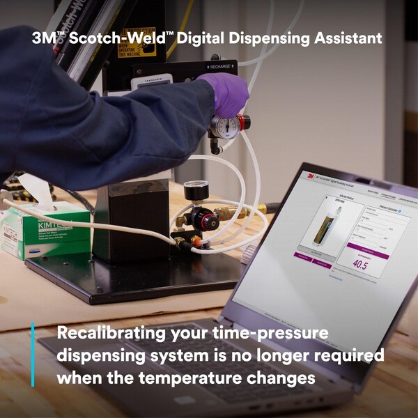 3M Epoxy Adhesive, DP125 Series, Gray, Dual-Cartridge, 1:01 Mix Ratio, 150 min Functional Cure - 125