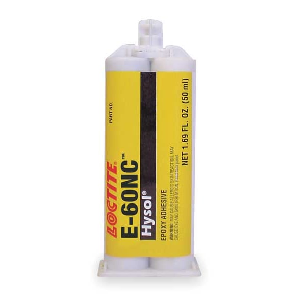 Loctite Glue, E-60NC Series, White, 5 gal, Dual-Cartridge, 1:01 Mix Ratio, 3 hr Functional Cure - 237113
