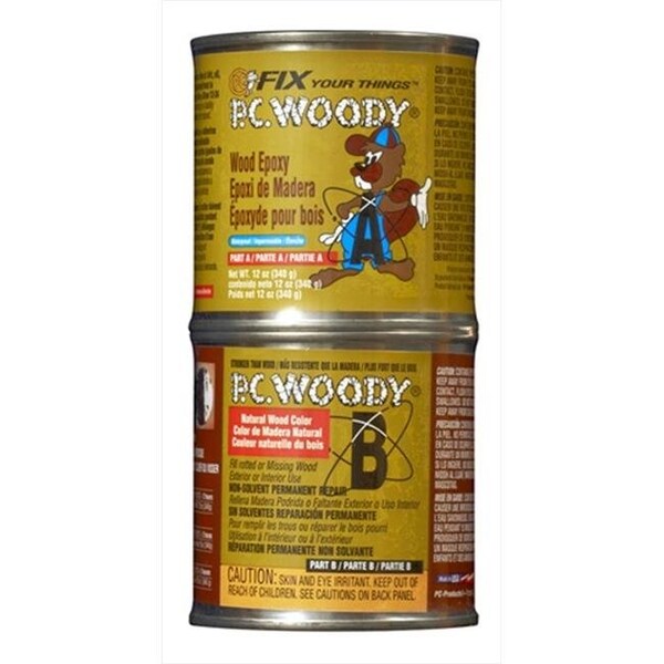 Pc Products Protective Coating 163337 12 Oz Woody Wood Epoxy Paste - 163337