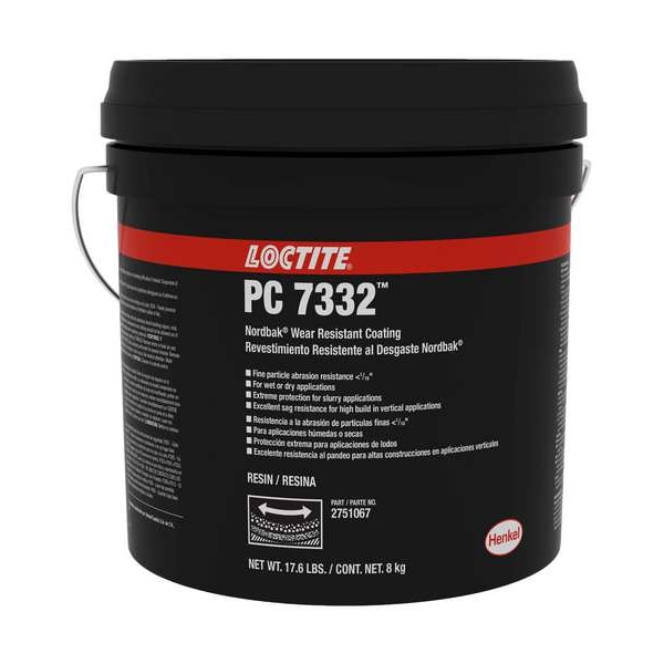 Loctite Construction Adhesive, 7332 Series, Gray, Pail, 4:01 Mix Ratio, 6 hr Functional Cure - 2751067
