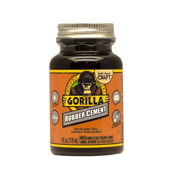 Gorilla Glue Gorilla Craft High Strength Clear Rubber Cement 4 oz - 105779