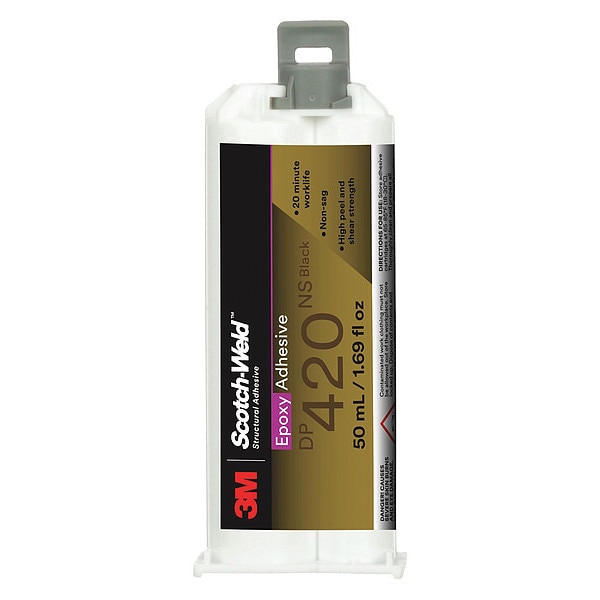 3M Structural Adhesive, DP420NS Series, Dual-Cartridge, 2:1 Mix Ratio - DP420NS882