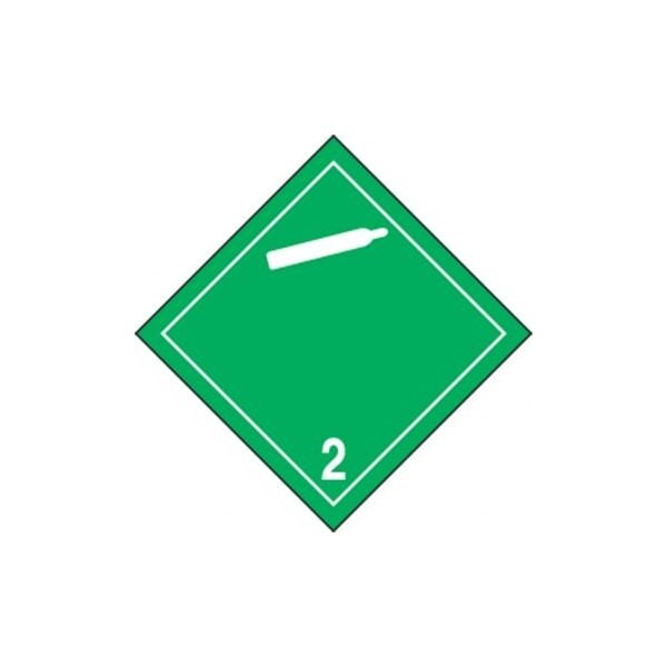 Accuform TDG PLACARD CLASS 2 273MM x 273MM TCP204FV1 - TCP204FV1