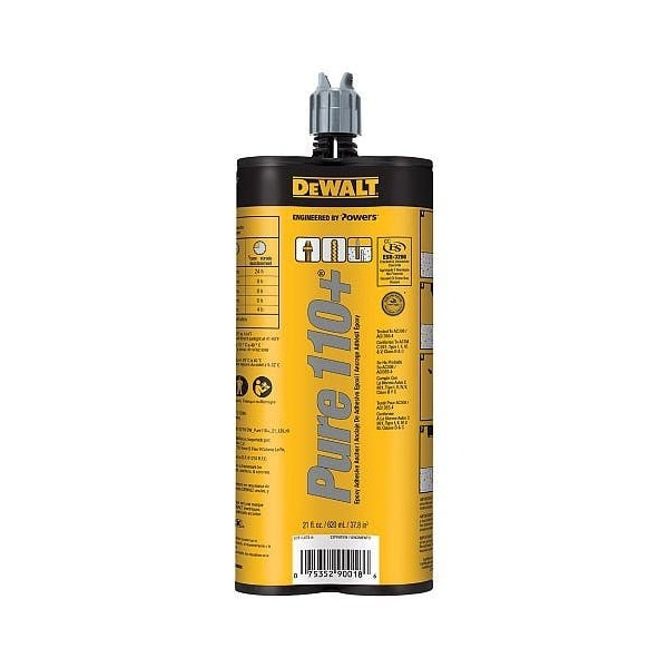 Powers Pure110+ Two-Component Epoxy Adhesive Anchoring System, 21 oz.Dual Cartridge, 12PK - POW 08321SD