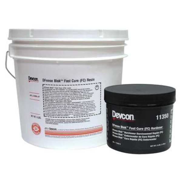 Devcon Epoxy Adhesive, 11350 Series, Gray, Pail, 2:01 Mix Ratio, 2 to 3 hr Functional Cure - 11350