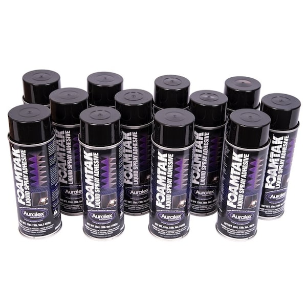 Auralex Acoustics Foamtak Acoustic Foam Spray Adhesive, 12PK - FOAMTAK CASE