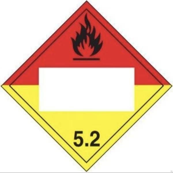 Accuform BLANK DOT PLACARD HAZARD CLASS MPL525CT100 - MPL525CT100