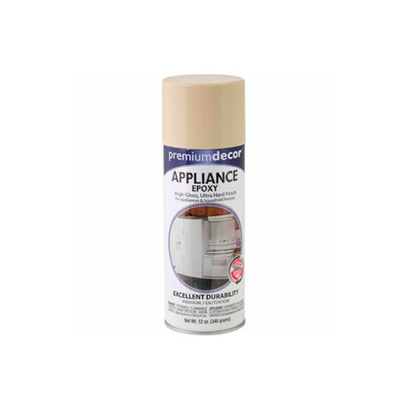 General Paint Premium Dcor Appliance Epoxy Spray 12 oz. Aerosol Can, Almond, Epoxy - - 614476