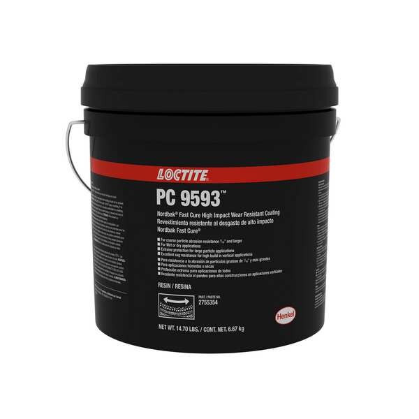 Loctite Construction Adhesive, PC 9593 Series, Blue, Pail, 2:01 Mix Ratio, 4 hr Functional Cure - 2755354