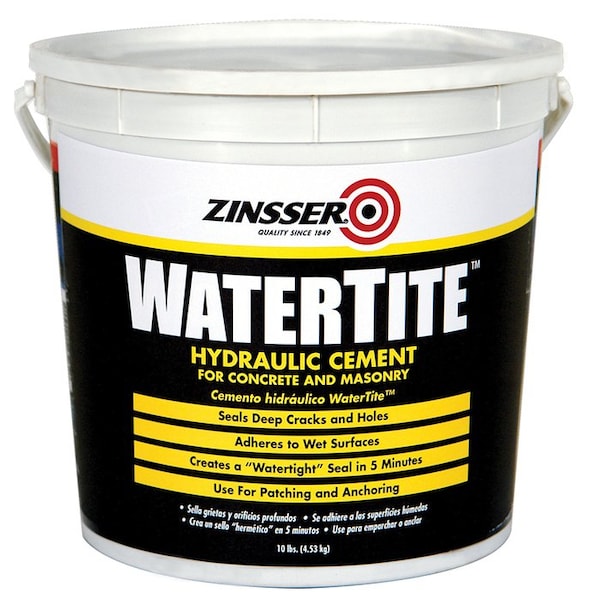 Watertite 10 Lbs Zinsser Gray Hydraulic Cement For Concrete and Masonry - 5071
