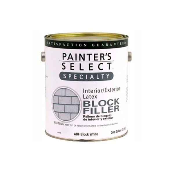 General Paint Painter's Select Latex Block Filler, Flat Finish, White, Gallon - - 151731
