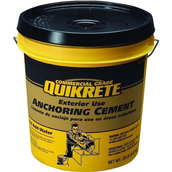Quikrete Quikrete 1245-20 Anchoring Cement, Brown/Gray, 20 lb Pail - 1245-20