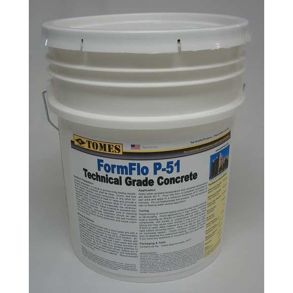 Formflo Concrete Mix, 65 lb, Bag, Gray, 1 day Full Cure Time - GRA-401