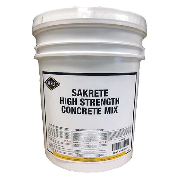 Sakrete Concrete Mix, Pail, Gray, High Strength - 120021